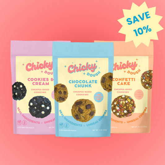3 Pack Bundle Chickpea-Based Cookie Mix