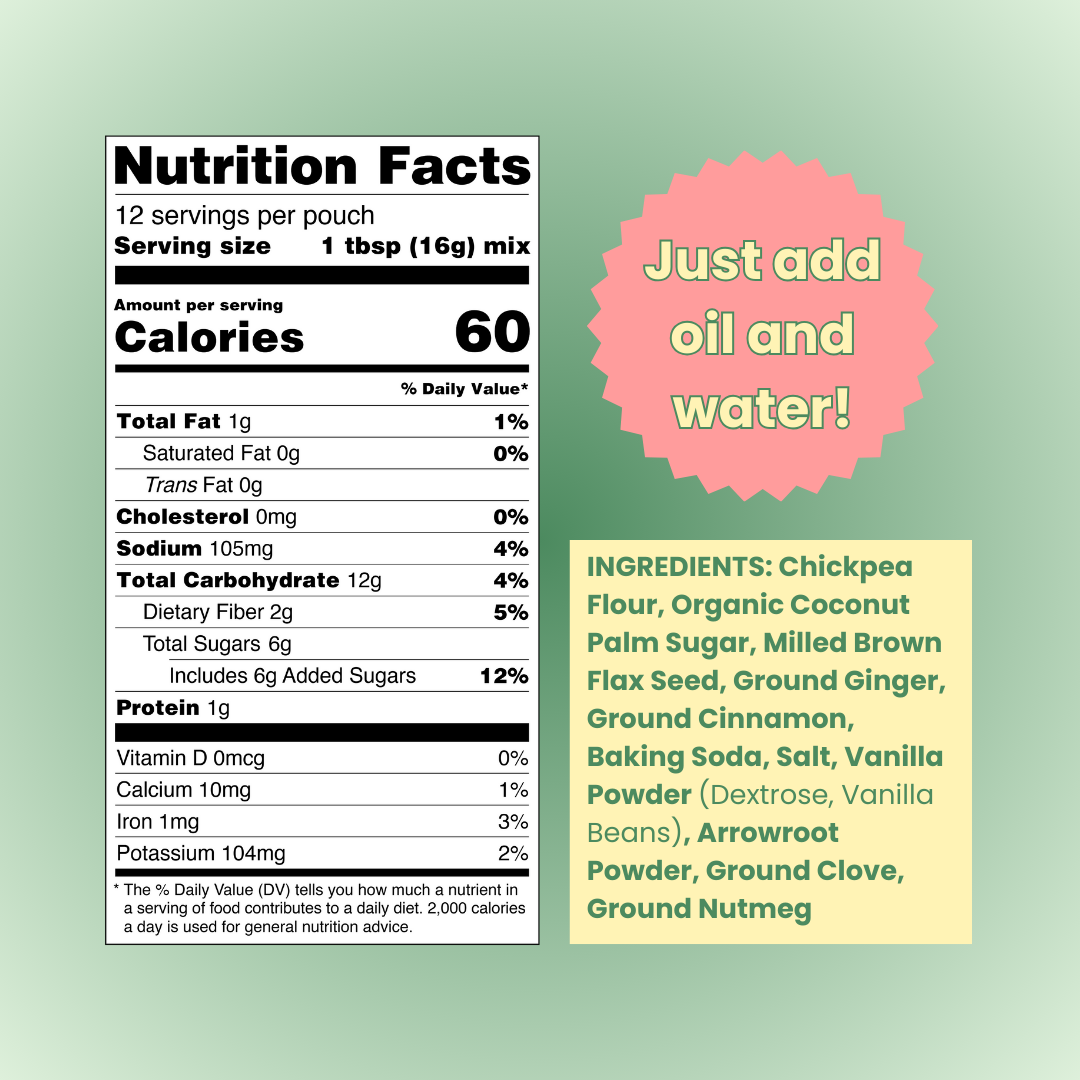 Gingerbread Chickpea-Based Cookie Mix